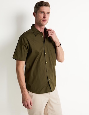 Camisa Casual Weekend Manga Corta Para Hombre