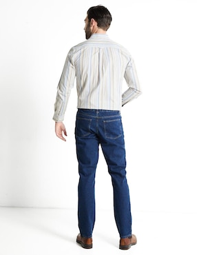 Jeans straight Weekend lavado obscuro para hombre