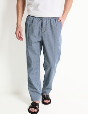 Pantalón Relaxed Straight Weekend Premium De Algodón Para Hombre