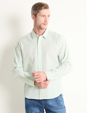 Camisa casual Weekend de algodón manga larga para hombre