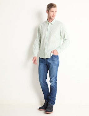 Camisa casual Weekend de algodón manga larga para hombre