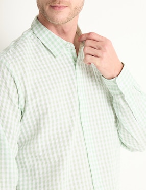 Camisa casual Weekend de algodón manga larga para hombre