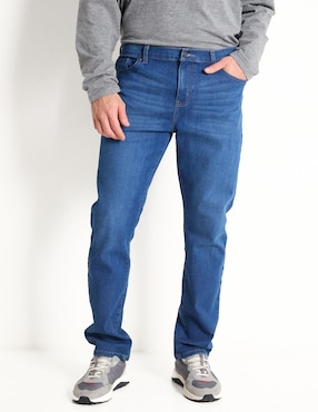 Jeans Straight Weekend Lavado Medio Para Hombre