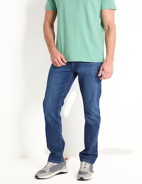 Jeans Slim Weekend Lavado Medio Para Hombre