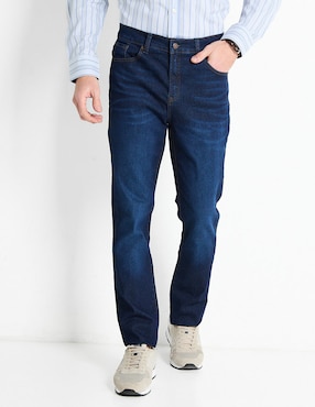 Jeans Straight Weekend Lavado Obscuro Para Hombre