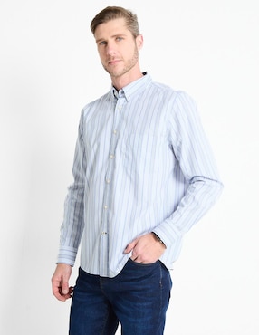 Camisa Casual Weekend Manga Larga Para Hombre