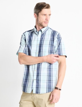 Camisa Casual Weekend Manga Corta Para Hombre