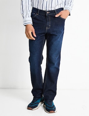 Jeans Slim Weekend Deslavado Para Hombre