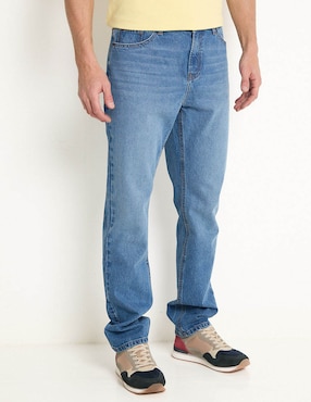 Jeans Straight Weekend Lavado Claro Para Hombre