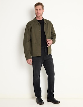 Jeans straight Weekend lavado obscuro para hombre
