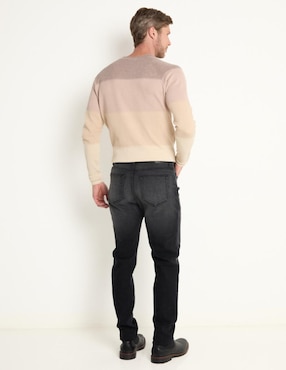 Jeans straight Weekend lavado obscuro para hombre