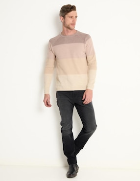 Jeans straight Weekend lavado obscuro para hombre