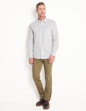 Camisa casual Weekend de algodón manga larga para hombre