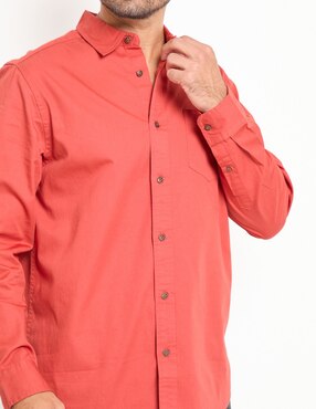 Camisa casual Weekend de algodón manga larga para hombre