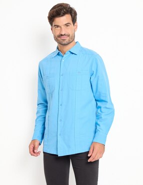 Camisa casual Weekend de algodón manga larga para hombre