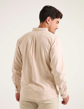 Camisa casual Weekend de algodón manga larga para hombre