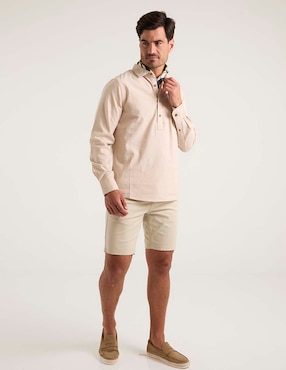 Camisa casual Weekend de algodón manga larga para hombre