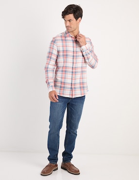 Camisa casual Weekend de algodón manga larga para hombre
