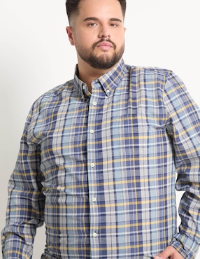 Camisa casual Weekend de algodón manga larga para hombre