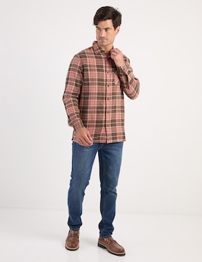Camisa casual Weekend de algodón manga larga para hombre