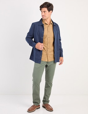 Camisa casual Weekend de algodón manga larga para hombre