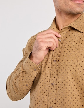 Camisa casual Weekend de algodón manga larga para hombre