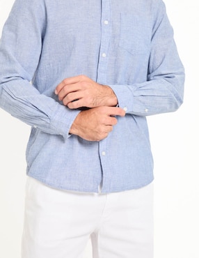 Camisa casual Weekend de algodón manga larga para hombre