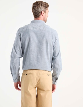 Camisa casual Weekend de algodón manga larga para hombre