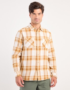 Camisa casual Weekend de algodón manga larga para hombre