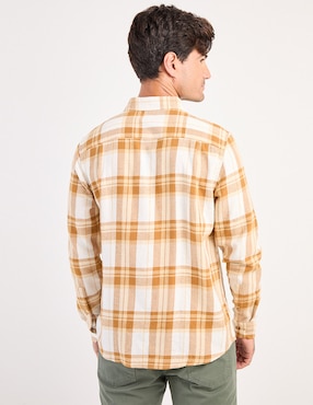 Camisa casual Weekend de algodón manga larga para hombre