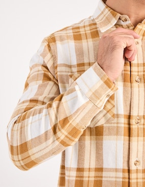 Camisa casual Weekend de algodón manga larga para hombre