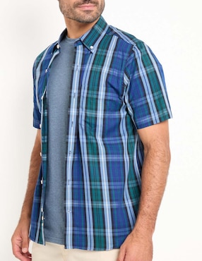 Camisa casual Weekend de algodón manga corta para hombre