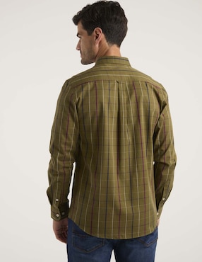 Camisa casual Weekend de algodón manga larga para hombre
