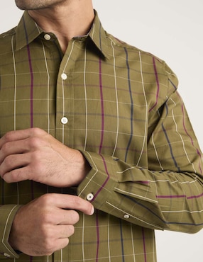 Camisa casual Weekend de algodón manga larga para hombre