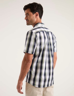 Camisa casual Weekend de algodón manga corta para hombre