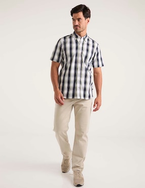 Camisa casual Weekend de algodón manga corta para hombre