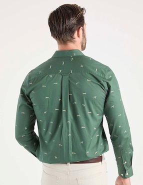 Camisa casual Weekend de algodón manga larga para hombre