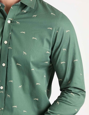 Camisa casual Weekend de algodón manga larga para hombre