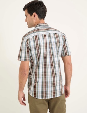 Camisa casual Weekend de algodón manga corta para hombre