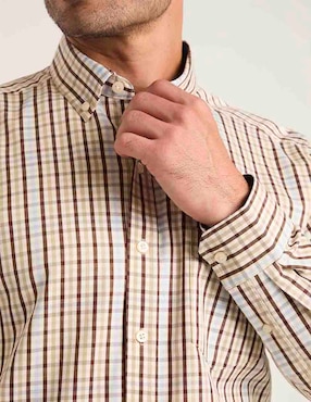 Camisa casual Weekend de algodón manga larga para hombre