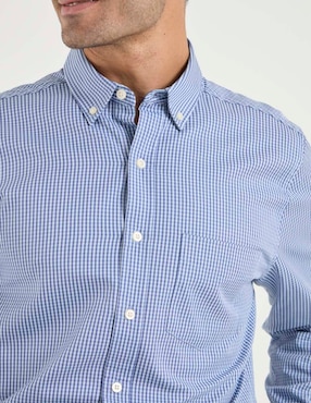 Camisa Business casual Weekend de algodón manga larga para hombre