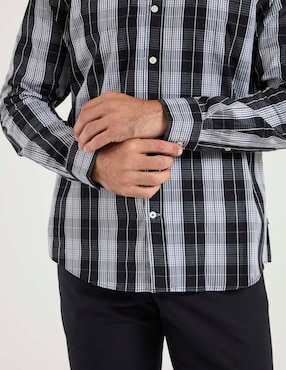 Camisa casual Weekend de algodón manga larga para hombre