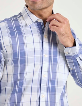 Camisa business casual Weekend de algodón manga larga para hombre
