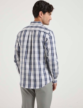 Camisa business casual Weekend de algodón manga larga para hombre