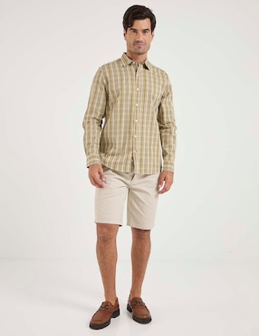 Camisa casual Weekend de algodón manga larga para hombre