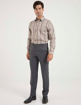 Camisa casual Weekend de algodón manga larga para hombre