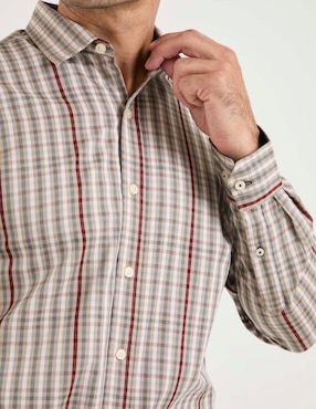 Camisa casual Weekend de algodón manga larga para hombre