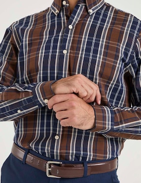 Camisa casual Weekend de algodón manga larga para hombre