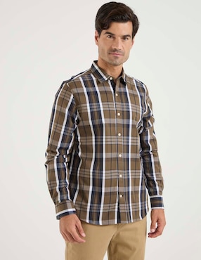Camisa casual Weekend de algodón manga larga para hombre
