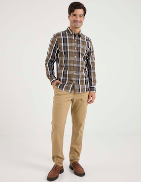 Camisa casual Weekend de algodón manga larga para hombre